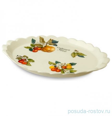 Блюдо 38 x 27 x 3 см овальное &quot;Artigianato ceramico /Груша&quot; / 243531