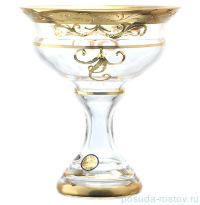 Конфетница 13 см н/н &quot;Матовая полоса /золотые завитушки 2&quot; SC / 136600