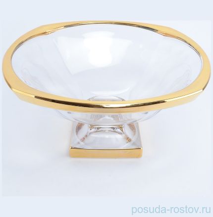 Ваза для фруктов 34 см н/н &quot;Магма /Золотой кант&quot; / 079362
