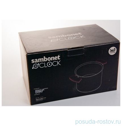 Кастрюля 24 см в диаметре, с силиконовыми ручками &quot;Sambonet&quot; / 048107