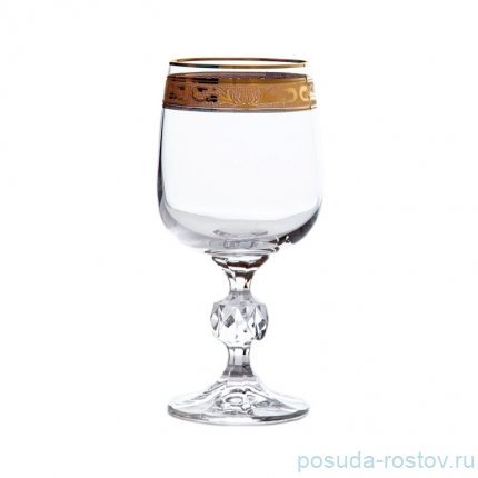 Бокалы для красного вина 230 мл 6 шт &quot;Клаудия /Золото /37872&quot; / 152417