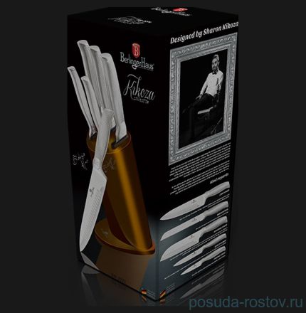 Набор кухонных ножей 6 предметов на подставке &quot;Kikoza Collection&quot; / 135650