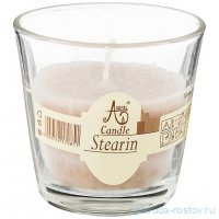 Свеча ароматическая стеариновая в стакане  indian silk диаметр 7,5 см высота 7,5 / 211053