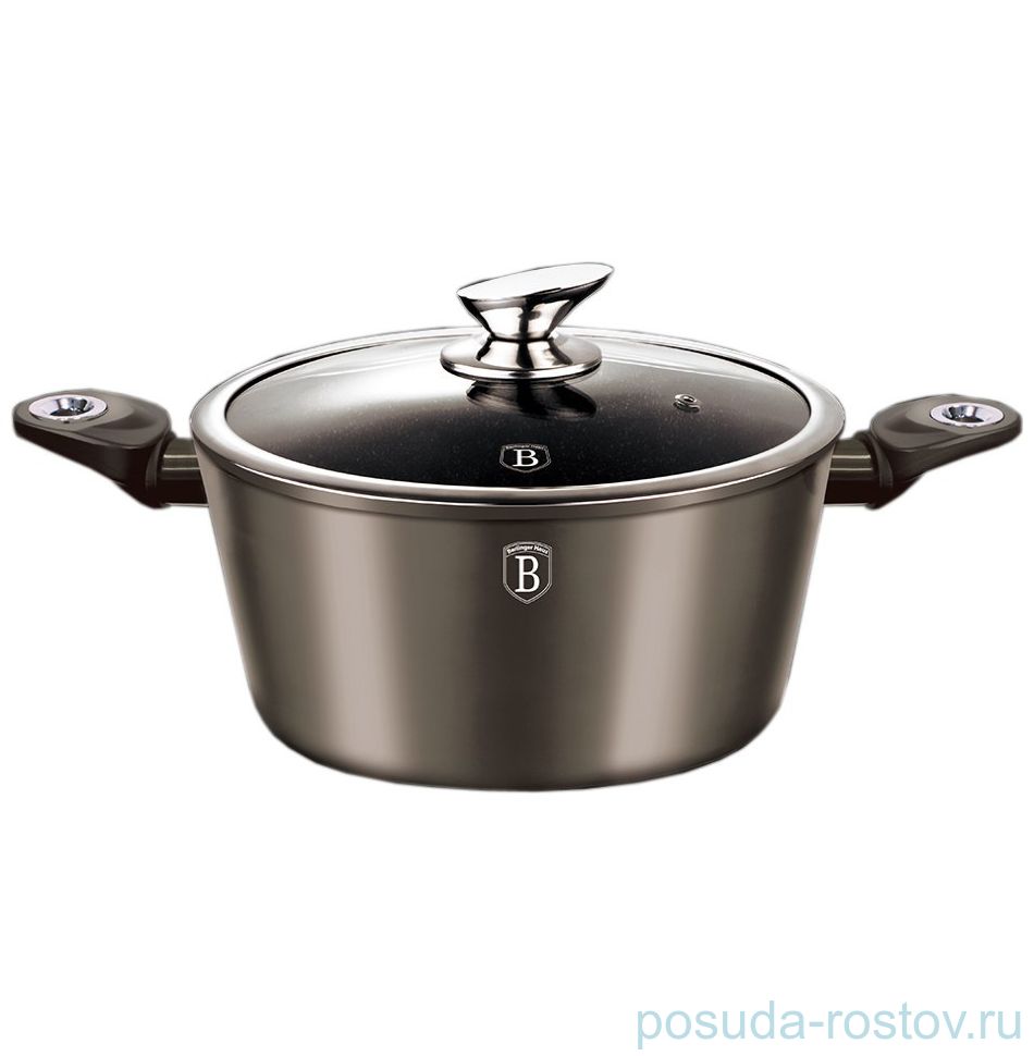 Кастрюля 20 см с крышкой 2,5 л "Carbon Metallic Line" / 106903
