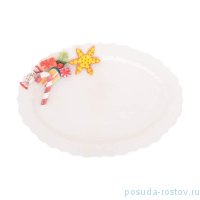 Блюдо 45 х 32 х 3 см овальное &quot;Christmas world /Sweet candies&quot; / 270968