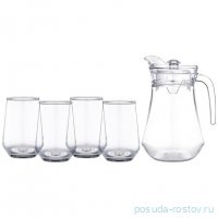 Набор для сока/воды 5 педметов (кувшин 1,5 л + 4 стакана по 390 мл) &quot;Kitchen&quot; / 354375