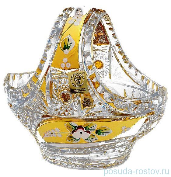 Корзинка 15 см "Хрусталь с золотом" / 035007