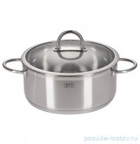 Кастрюля 28 х 12 см со стеклянной крышкой 6,6 л &quot;Signo&quot; / 362082
