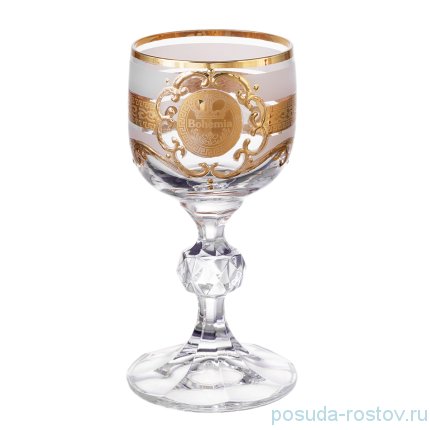 Рюмки 50 мл 6 шт &quot;Клаудия /Богемия /Антик золото&quot; AS Crystal / 210275