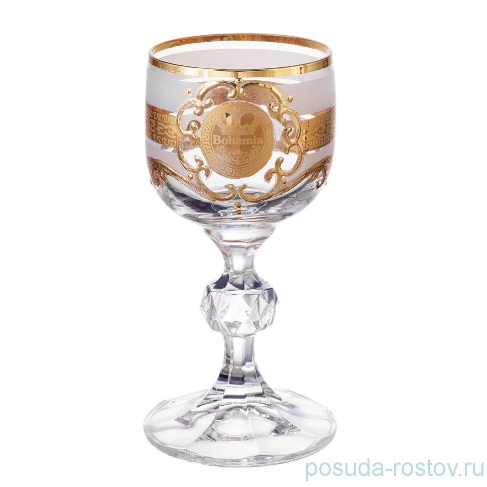 Рюмки 50 мл 6 шт "Клаудия /Богемия /Антик золото" AS Crystal / 210275