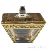 Конфетница 11 х 11 см с крышкой &quot;Torcello Lilit /Golden Black&quot; / 294582