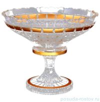 Фруктовница 35 см н/н &quot;Bohemia gold /Золотые окошки&quot; / 115927