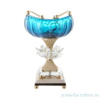 Ваза для фруктов 20,5 см н/н &quot;Розаперла /Ивонн /Голубая&quot; / 280084