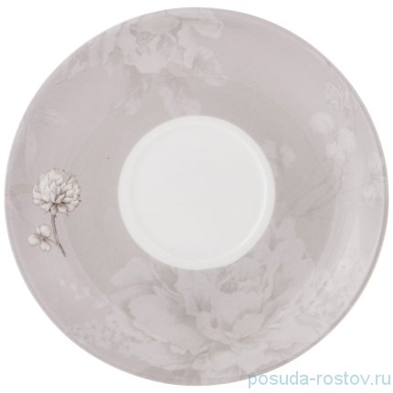 Чайная пара 330 мл 1 шт серая &quot;White flower&quot; / 236296