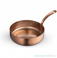 Сковородка 18 x 4.5 см круглая мини с одной ручкой для подачи &quot;Hammered&quot; / 370383