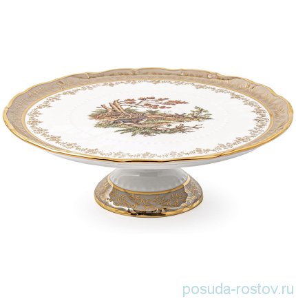 Тортница 32 см н/н &quot;Корона /Аристократ /Охота бежевая&quot; / 165906