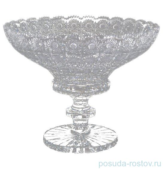 Ваза для фруктов 35 см н/н "Glasspo /Хрусталь резной" / 006683