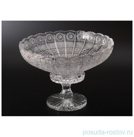 Ваза для фруктов 35 см н/н &quot;Glasspo /Хрусталь резной&quot; / 006683
