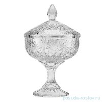 Ваза для конфет 15 см с крышкой н/н &quot;Вега /Без декора&quot; / 036852