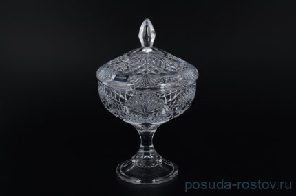 Ваза для конфет 15 см с крышкой н/н &quot;Вега /Без декора&quot; / 036852