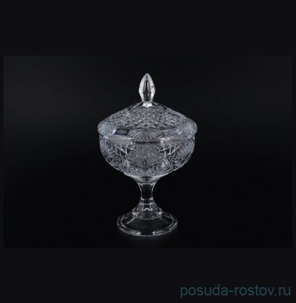 Ваза для конфет 15 см с крышкой н/н &quot;Вега /Без декора&quot; / 036852