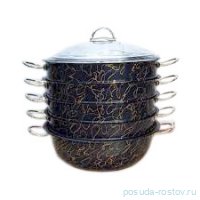 Мантоварка 30 х 10 см с антипригарным покрытием 6,4 л &quot;GRANITE STEAMER SET /GOLD&quot; / 276255