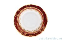 Розетка 10 см 1 шт &quot;Мария -Тереза /Красная /Золотые листики&quot; / 203387