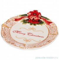 Блюдо 23 х 4,5 см круглое &quot;сhristmas&quot; / 194699