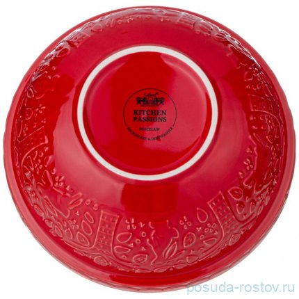 Салатник для смешивания и сервировки lefard kitchen passion 20,50 см красная / 348747