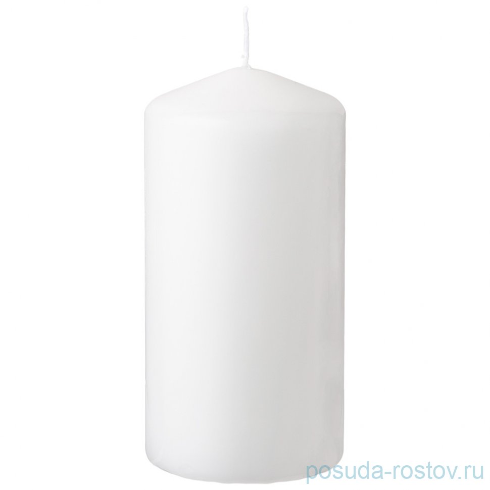 Свеча столбик 6 х 12 см /серая / 283024