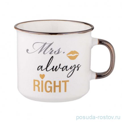 Кружка mrs. always right 280 мл / 348829
