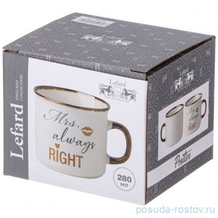 Кружка mrs. always right 280 мл / 348829