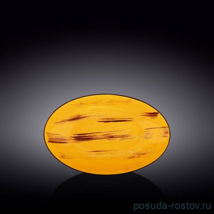 Салатник 25 x 16,5 x 6 см овальный жёлтый &quot;Scratch&quot; / 261486