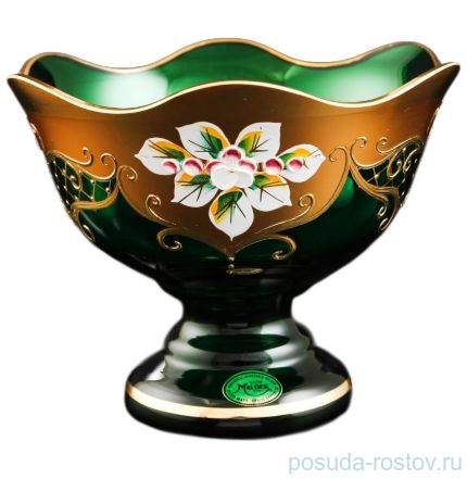 Конфетница 16 см н/н &quot;Лепка зеленая /волна&quot; / 096874