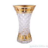 Ваза для цветов 30,5 см &quot;Хрусталь /Золотые окошки&quot; / 167640