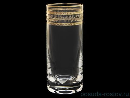 Стаканы для воды 300 мл 6 шт &quot;Гольф /Орнамент золотой&quot; / 018095