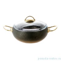 Кастрюля 22  х 10 см с антипригарным гранитным покрытием оливковая 3,5 л &quot;KEOPS SETS&quot; / 166098