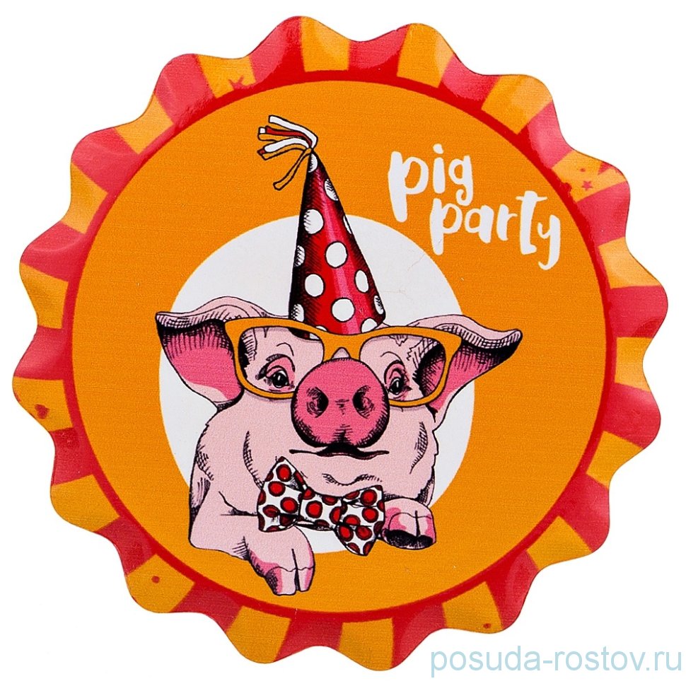 Подставка под горячее 11 см "Pig Party" / 188091