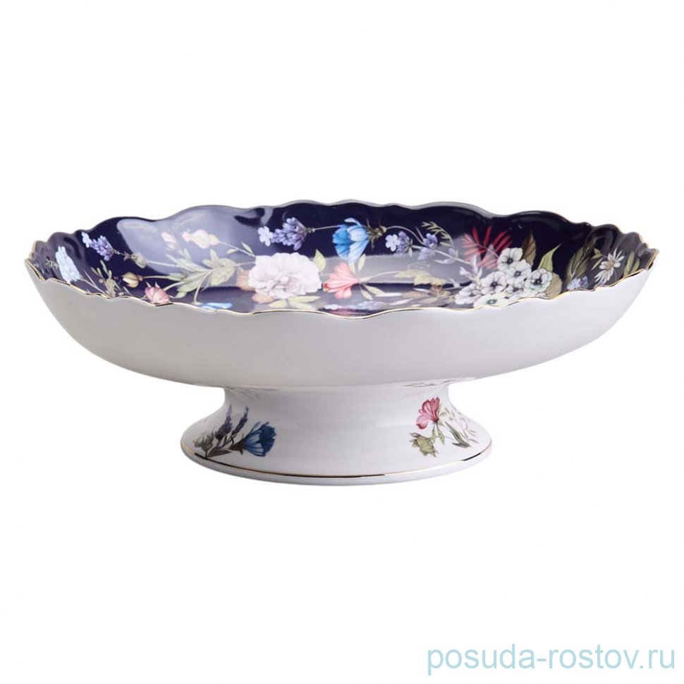 Ваза для фруктов 22,5 х 7,5 см "Belle /Кобальт" / 369659