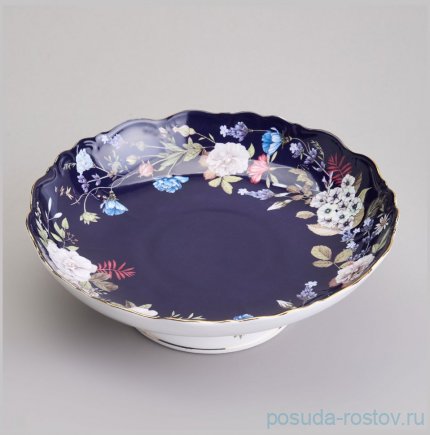 Ваза для фруктов 22,5 х 7,5 см &quot;Belle /Кобальт&quot; / 369659