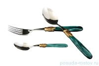 Столовые приборы 18 предметов &quot;Ischia Antique Gold /Dark Green Steel&quot; / 114530