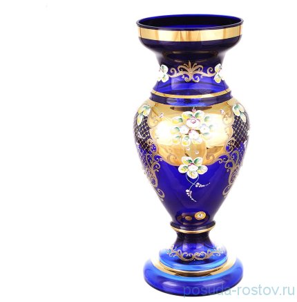 Ваза для цветов 43 см &quot;Лепка синяя&quot; E-S / 142677