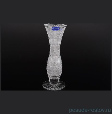 Ваза для цветов 24 см &quot;Glasspo /Хрусталь резной&quot; / 064477