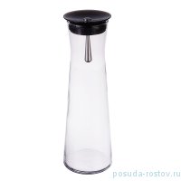 Графин для воды 1,1 л с чёрной крышкой &quot;Simax /Без декора&quot; / 201669