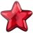 Блюдо 22 см Звезда &quot;Star red shiny&quot; / 259916
