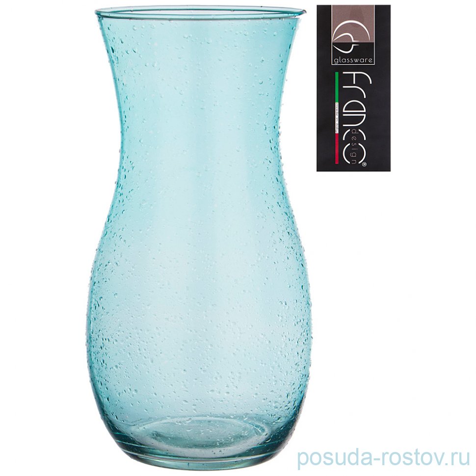 Ваза для цветов 26 см "Claudia azure drops" / 288743