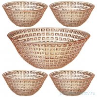 Набор салатников 5 предметов (1,6 л + 4 шт по 300 мл) &quot;Diamant amber&quot; / 341450