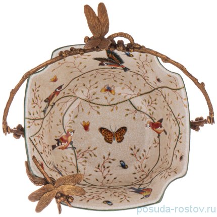 Конфетница 23,5 х 19,5 х 30 см с ручкой н/н  / 270547