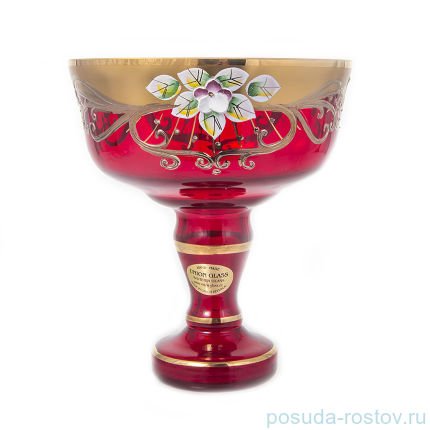Ваза для конфет 13 см н/н &quot;Лепка красная&quot; / 154009