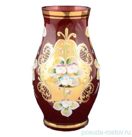 Ваза для цветов 16 см &quot;Лепка красная /8304&quot; / 051641